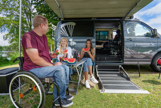 Behindertengerechter Freemotion Camper und Reisemobile, Wohnwagen, Camping mit Rollstuhl, Freemotion Camper, Sodermanns
