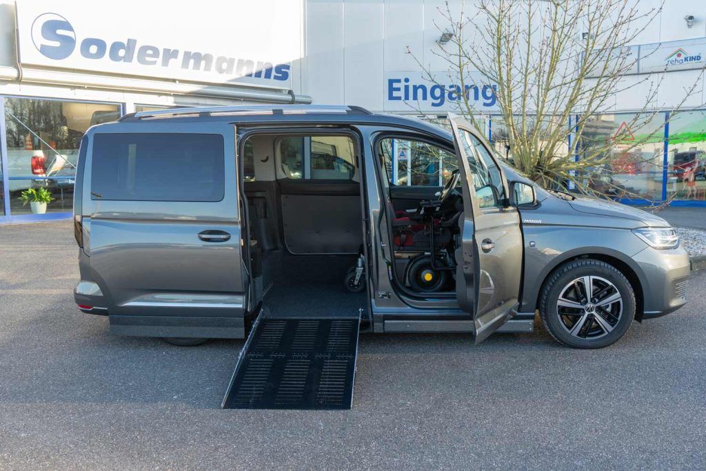 Behindertengerechter Volkswagen Caddy 5 Seiteneinstieg, behindertengerechter Fahrzeugumbau, Sodermanns