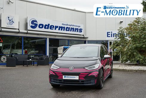 Behindertengerechter Volkswagen ID.3, Elektro Mobilität Behinderung, Sodermanns